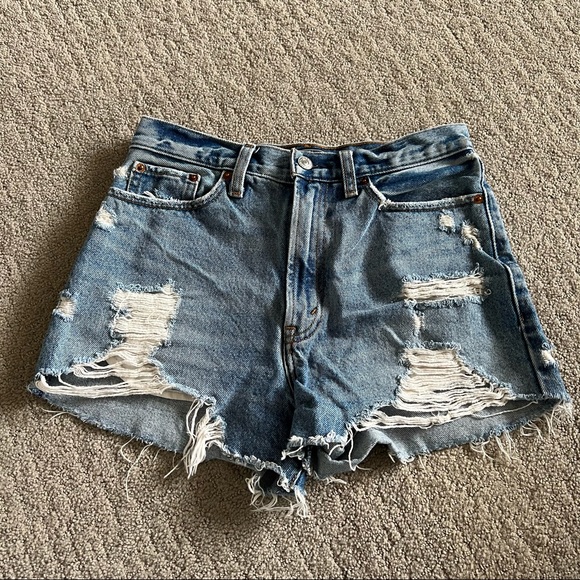 Abercrombie & Fitch Annie High Rise Shorts sz 26 | 2 - Picture 3 of 4